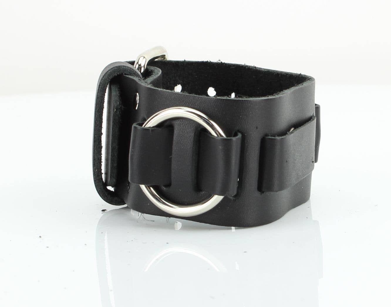 Double Ring Leather Watch Band Style: WB07