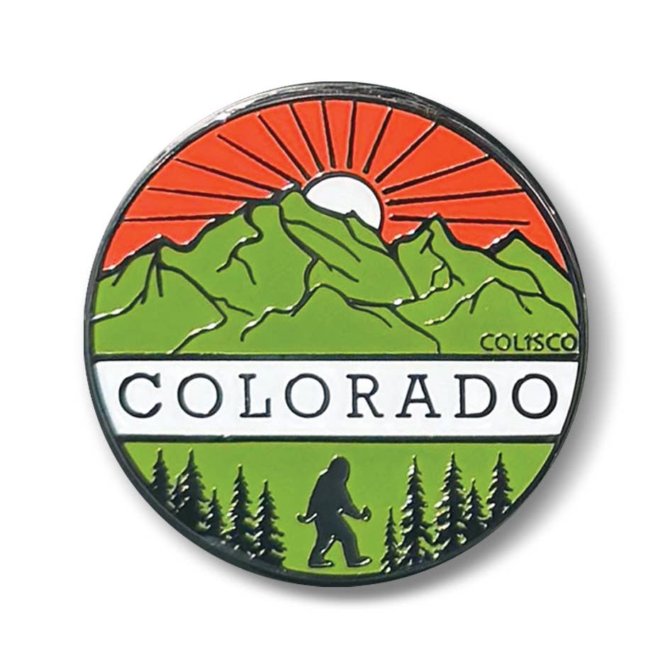 Colorado Lapel Pin Colorado Bigfoot