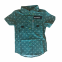 Kids Fishing Shirt Green Mountains
