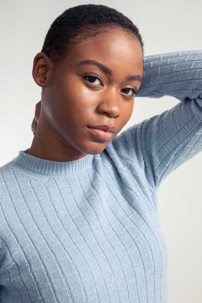 Benedetta Women's Recycled Sweater Dusty Blue