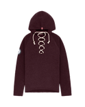 Laced Boiled Hoodie Heather Burgundy