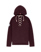 Laced Boiled Hoodie Heather Burgundy