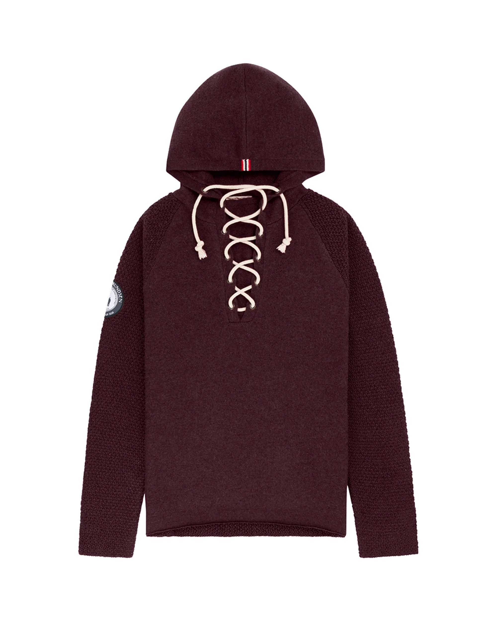 Laced Boiled Hoodie Heather Burgundy