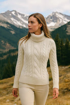 W Cable 8 Sweater Ivory