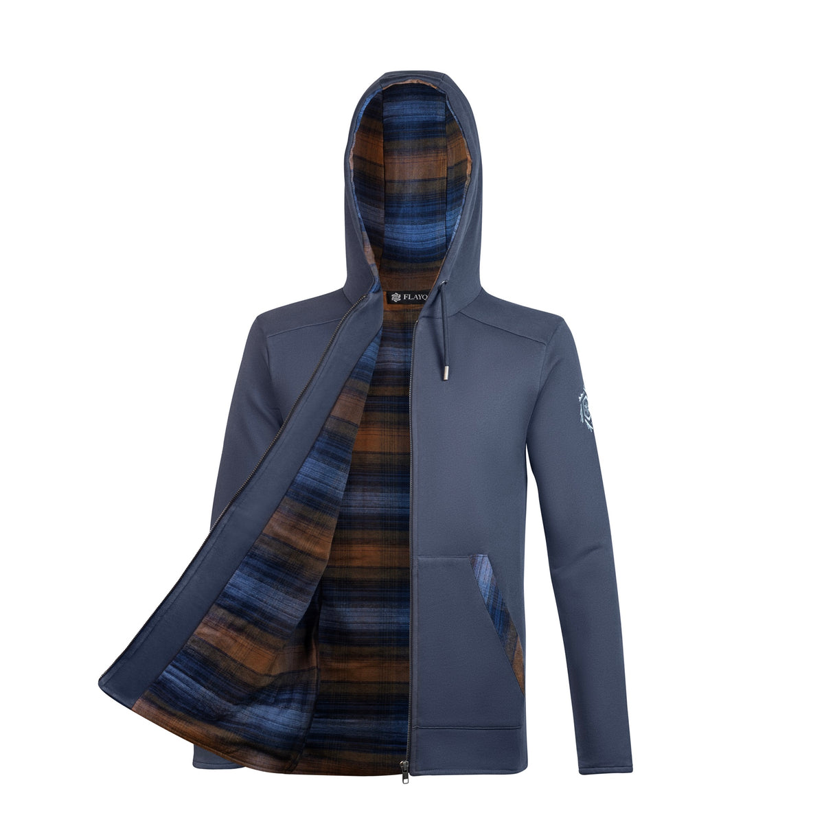 Rustic Retreat Zipped Jacket Midnight Ice