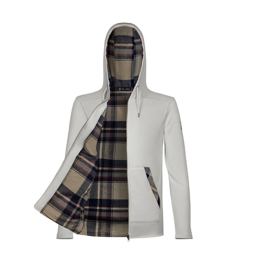 Rustic Retreat Zipped Jacket Antique Snowfall