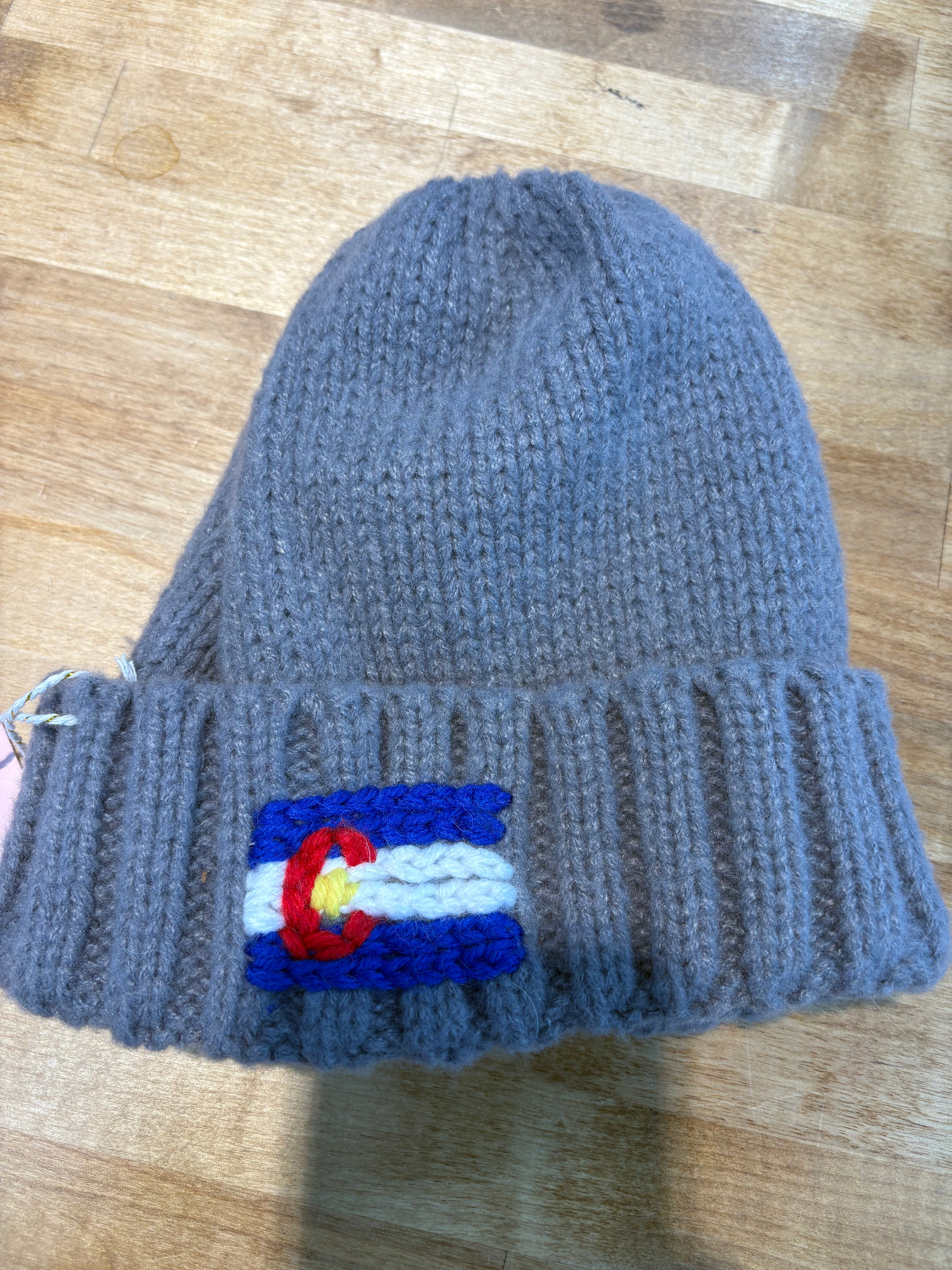 Grand Lake Beanies Colorado Flag Grey