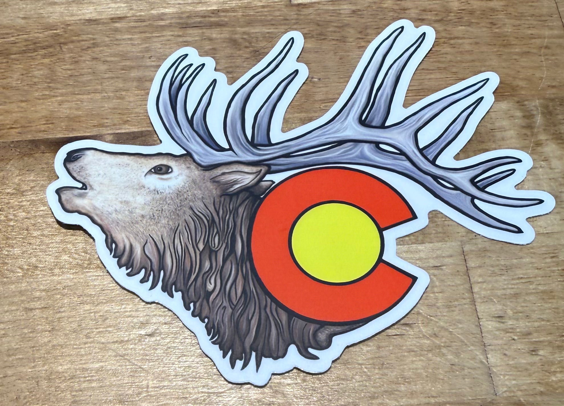 Blue Dog Stickers Elk