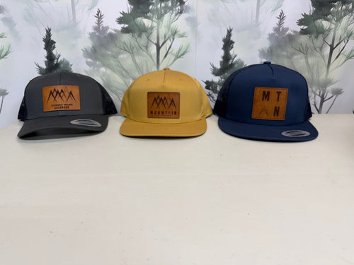 Mountain and Co Leather Patch Hat