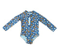 Long Sleeve Swimsuit Flowers