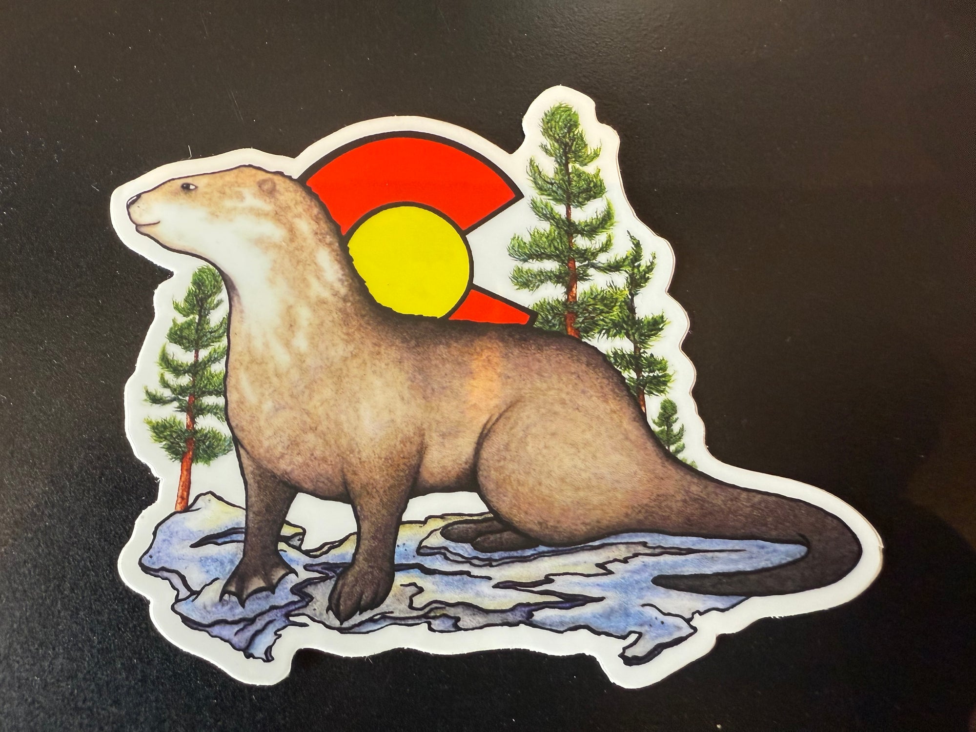 Blue Dog Stickers Otter