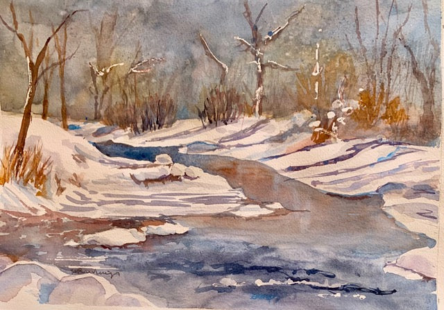 Sally Rawlings Watercolor Notecards Riverview IV