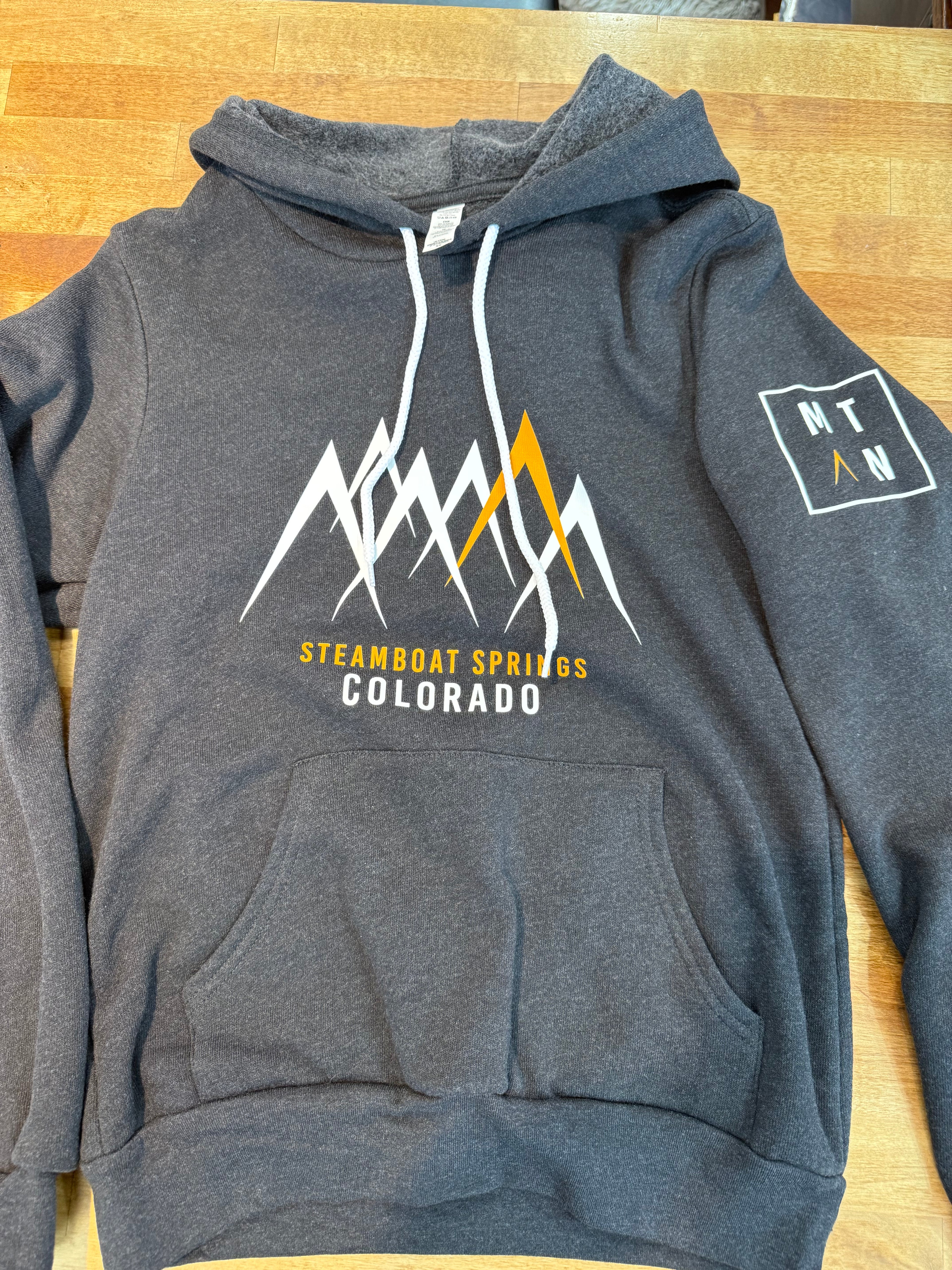 Steamboat Sponge Fleece Hoodie Black Heather