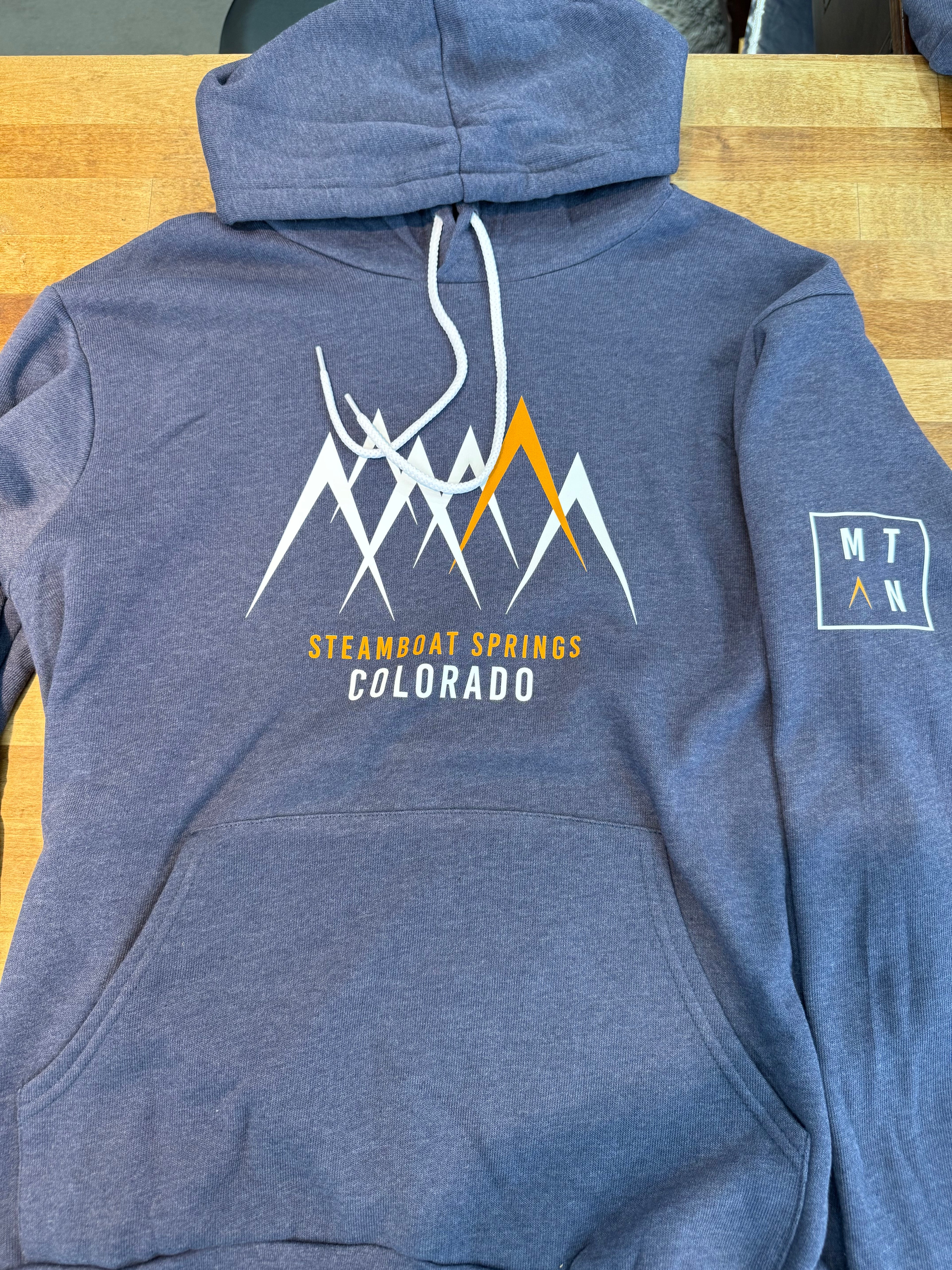 Steamboat Sponge Fleece Hoodie Heather Navy