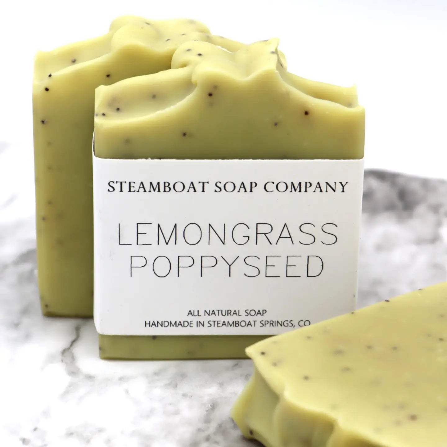 Handmade & Natural Local Colorado Soap Lemongrass Poppyseed