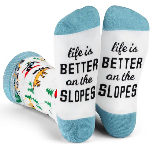 Fun Socks Life is Better on the Slopes