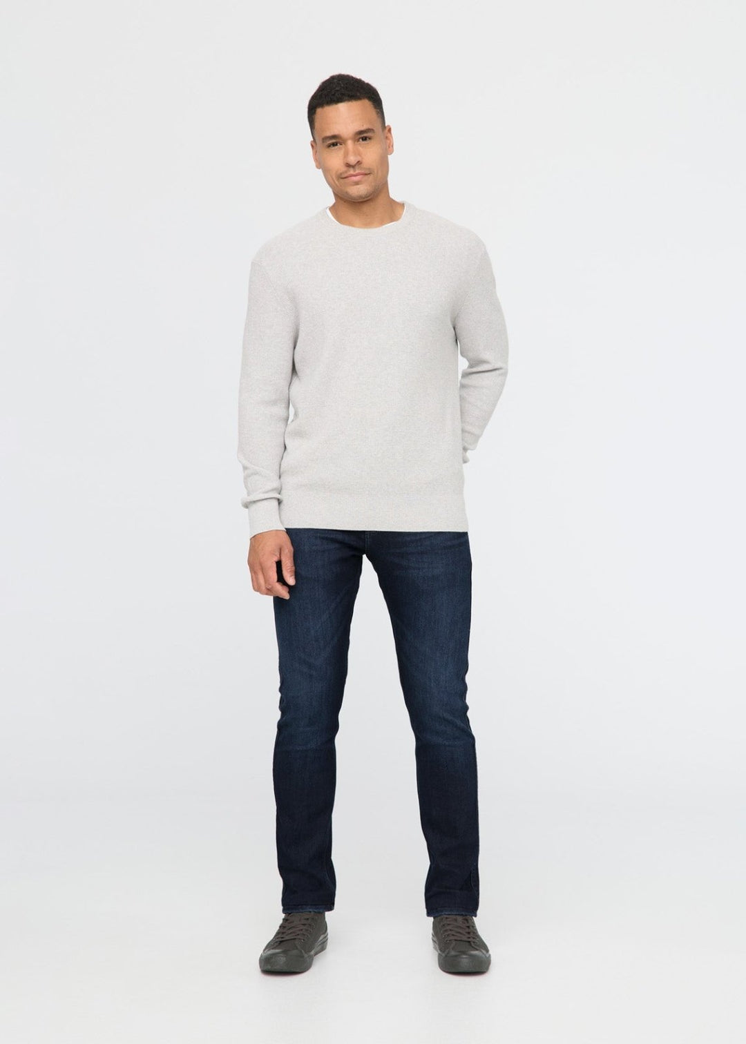 Fleece Denim Relaxed Taper - Dark Indigo