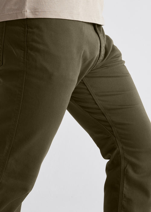 Men's No Sweat Relaxed Taper Pant 30 Army Green