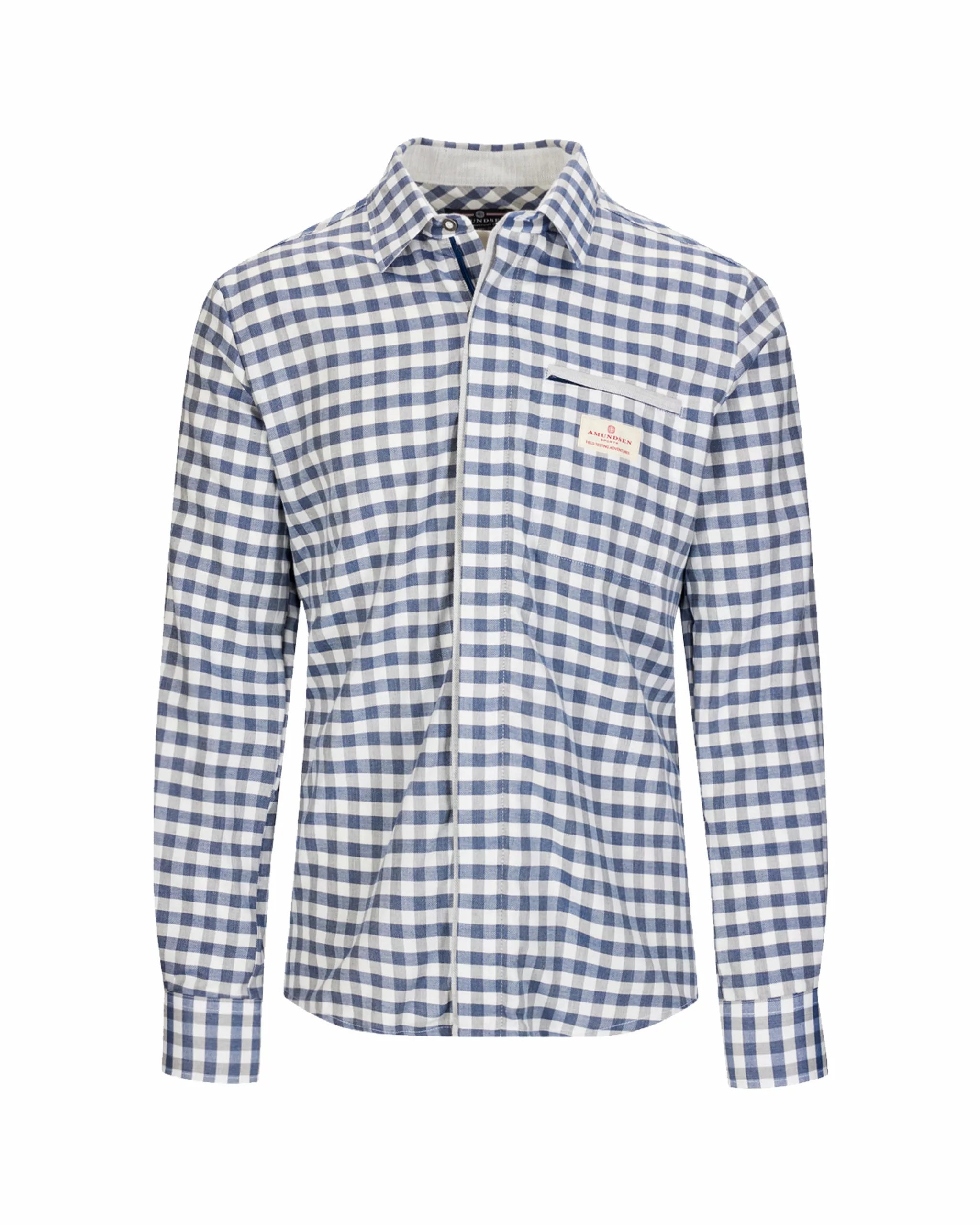 V-Bond Shirt Small Chequered Blue