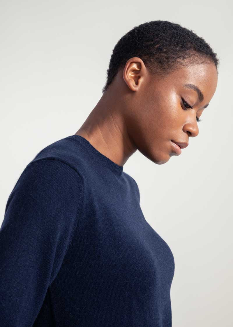 Euridice Women's Recycled Cashmere Mock Neck Sweater