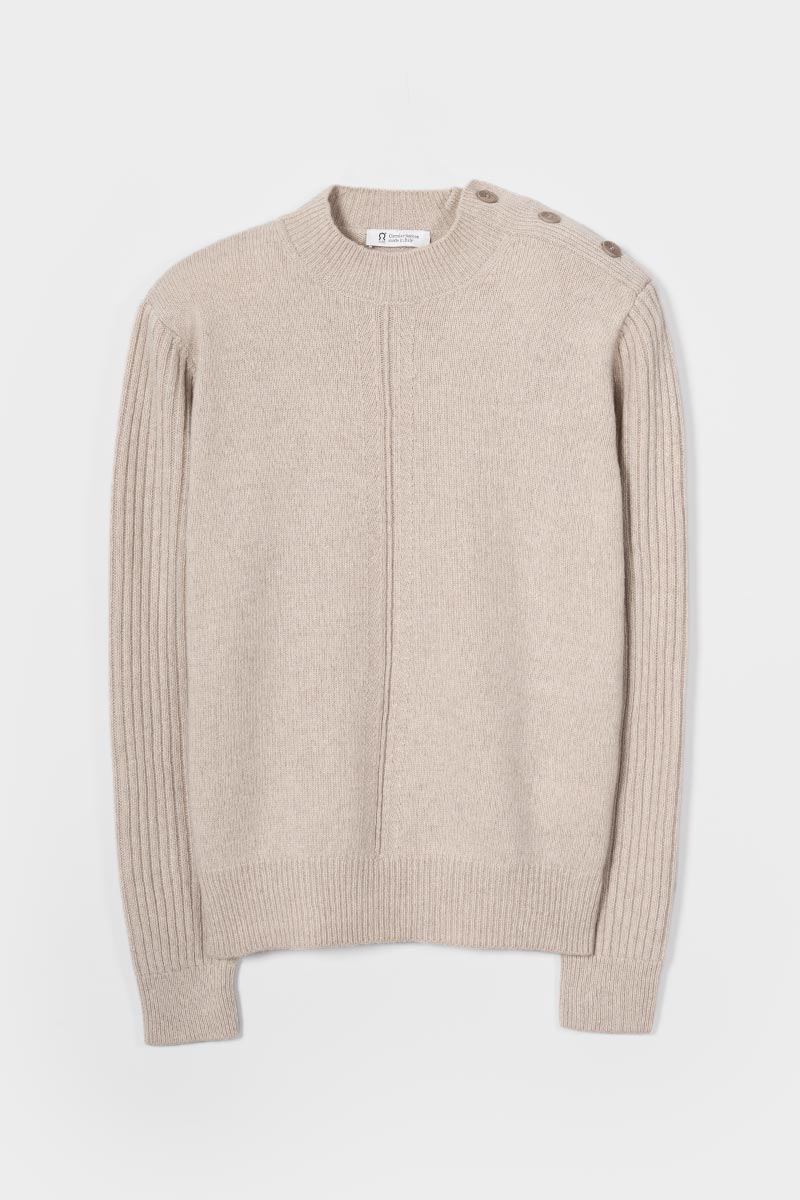 Barbara Women's Recycled Cashmere Mock-Neck Sweater