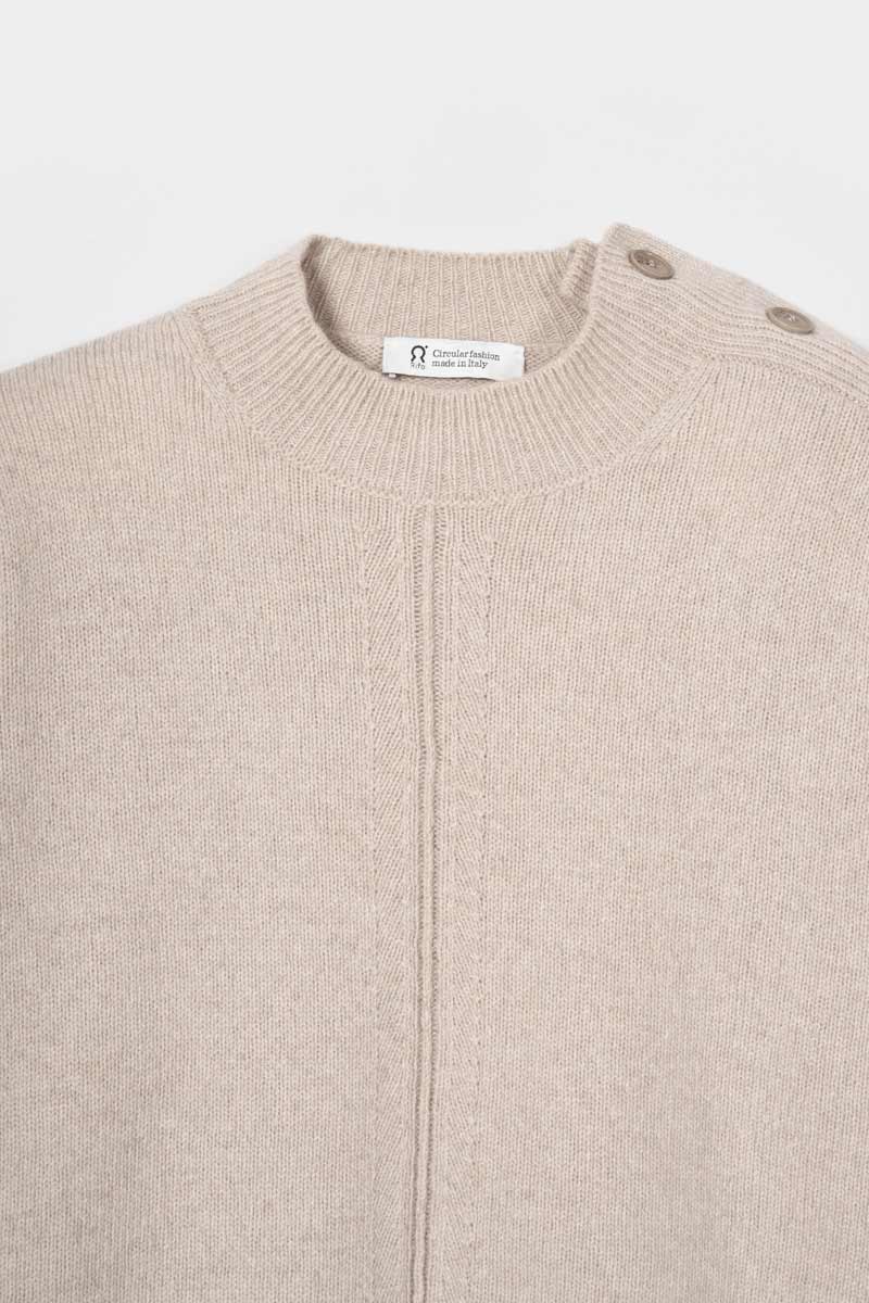 Barbara Women's Recycled Cashmere Mock-Neck Sweater