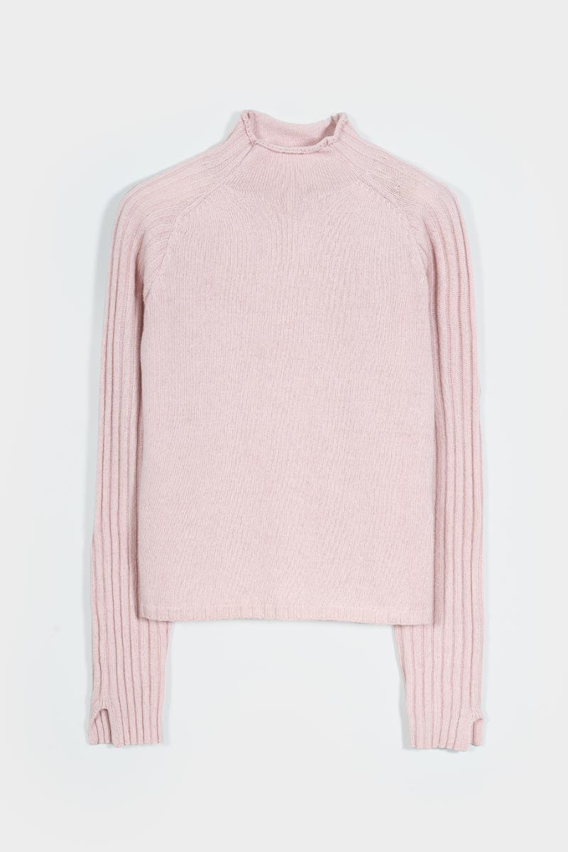 Loretta Women's Recycled Cashmere Mock Neck Sweater