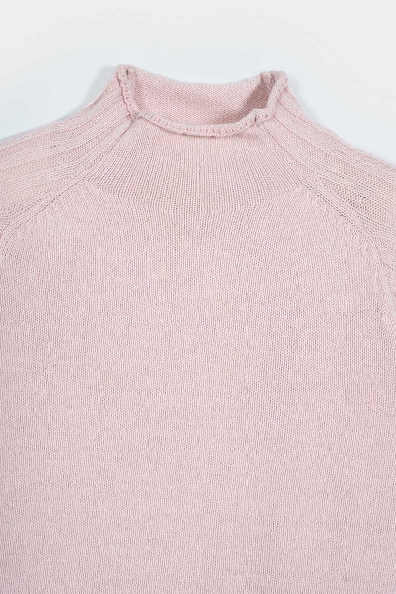 Loretta Women's Recycled Cashmere Mock Neck Sweater