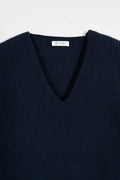 Ester Women's Recycled Cashmere Sweater Blackberry Blue
