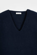 Ester Women's Recycled Cashmere Sweater Blackberry Blue