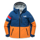 Town Hall Winter Jacket Estate Blue Persimmon Orange