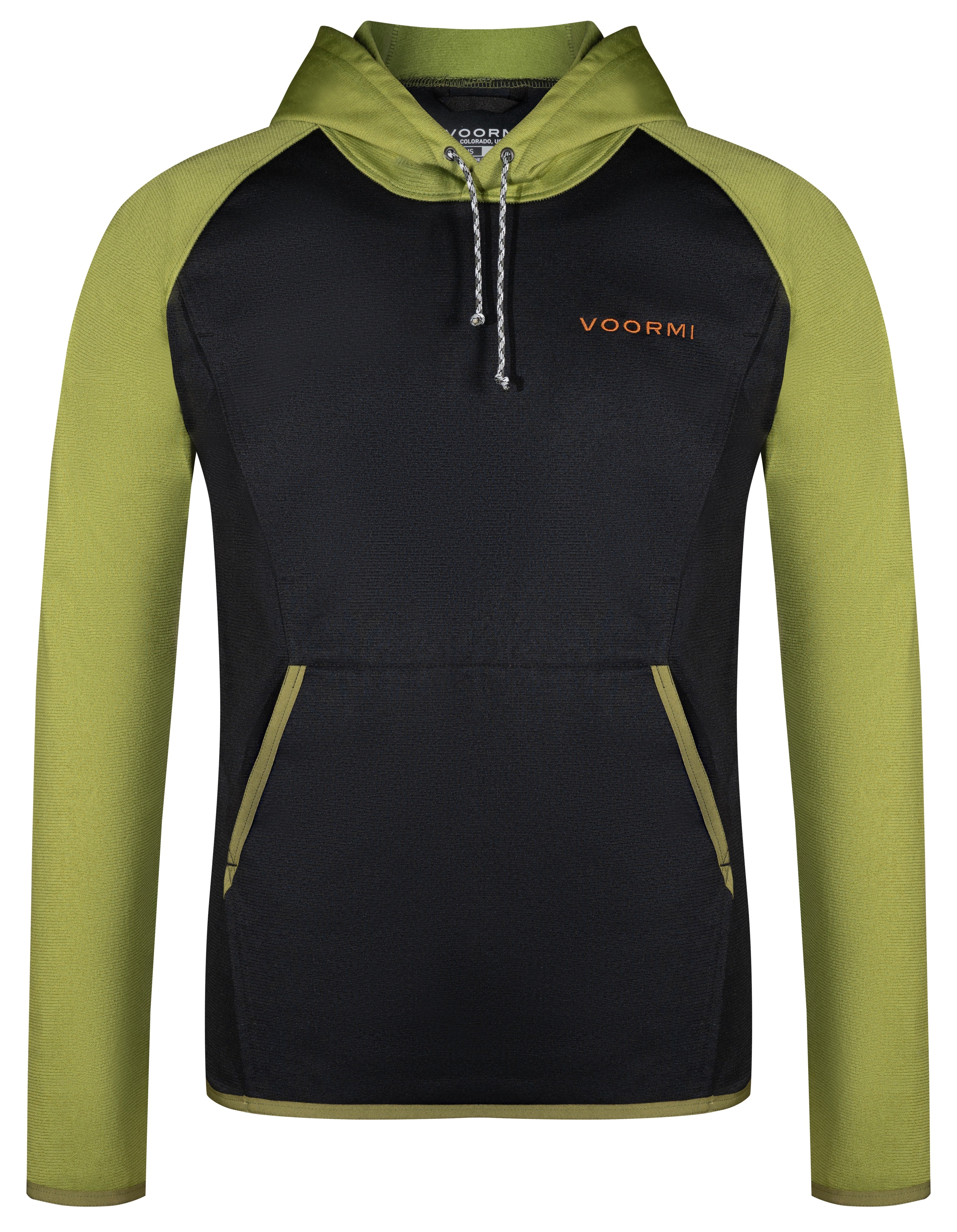 Mountain Two-Pocket Hoodie GREEN APPLE BLACK