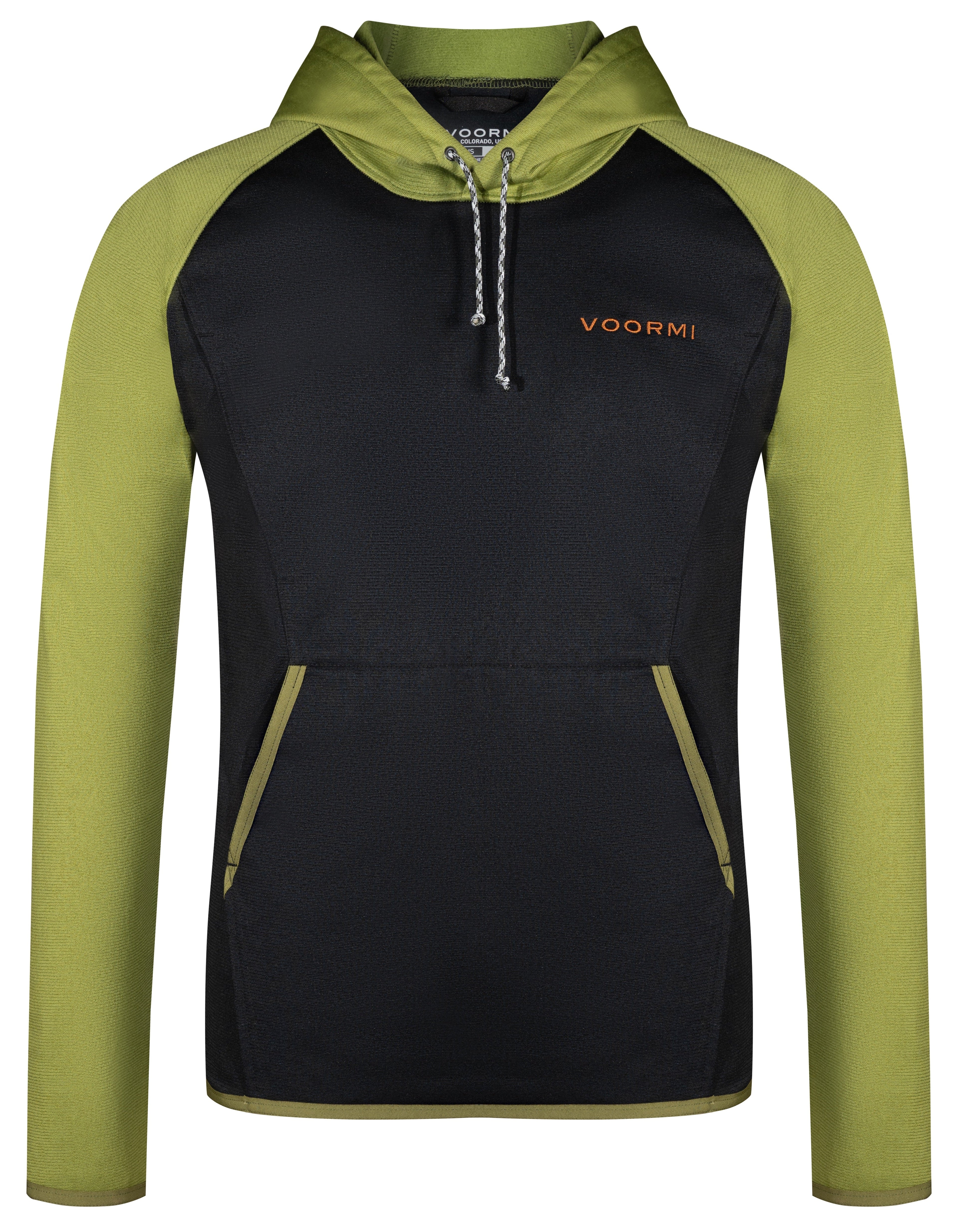 Mountain Two-Pocket Hoodie GREEN APPLE BLACK