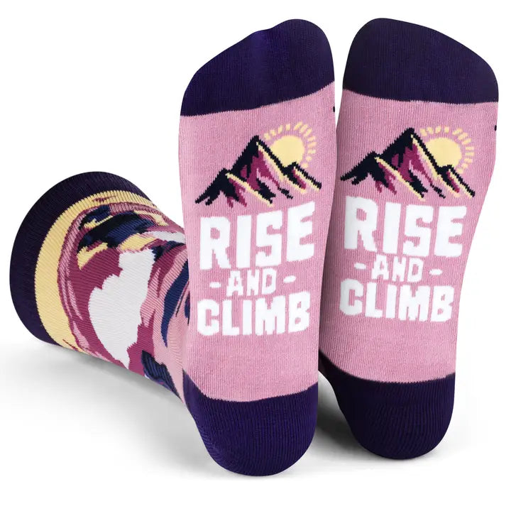 Fun Socks Rise and Climb (Purple)