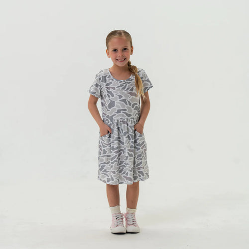 Youth Moxie Dress White Camo
