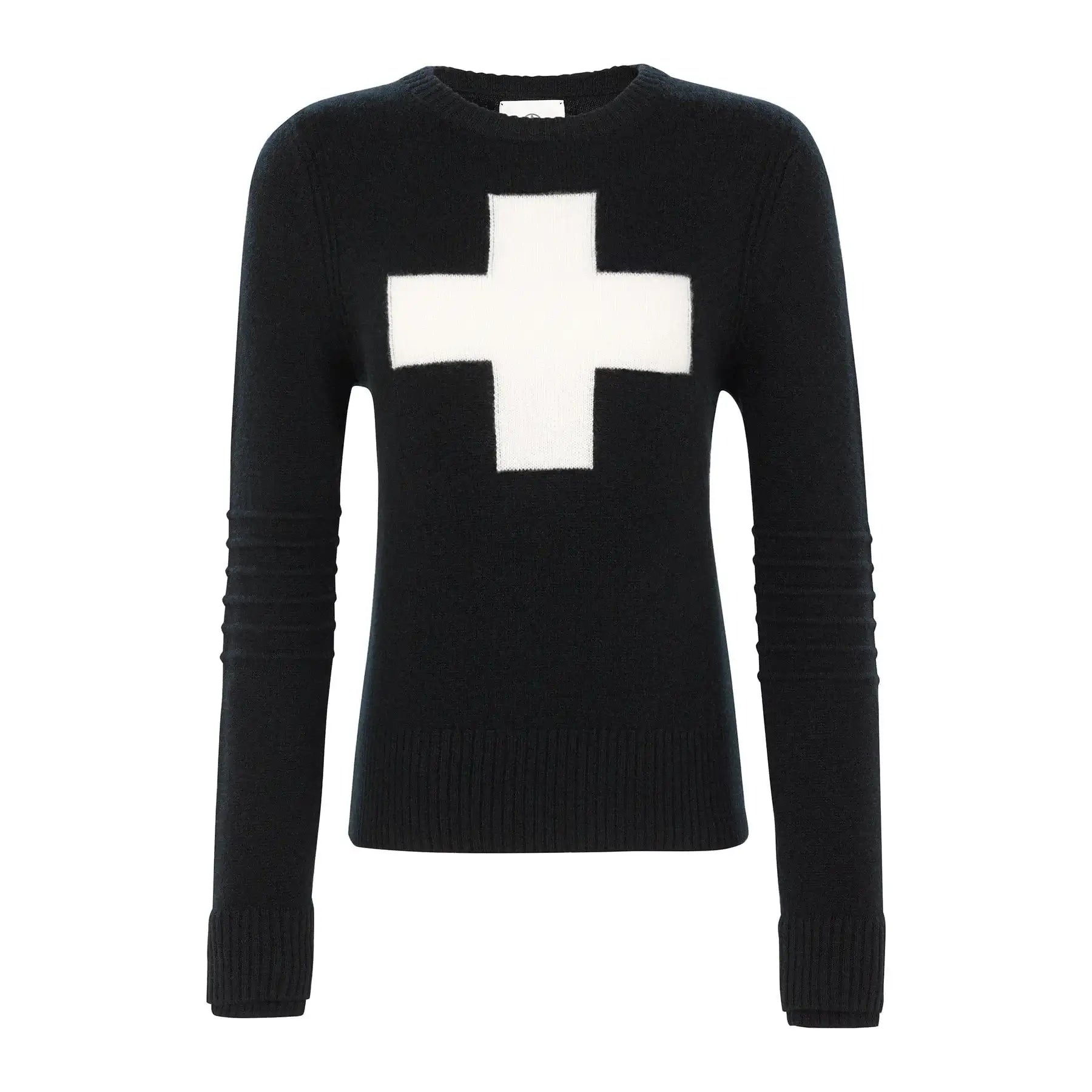 Alps & Meters W's Cashmere Ski Race Knit Patrol Black