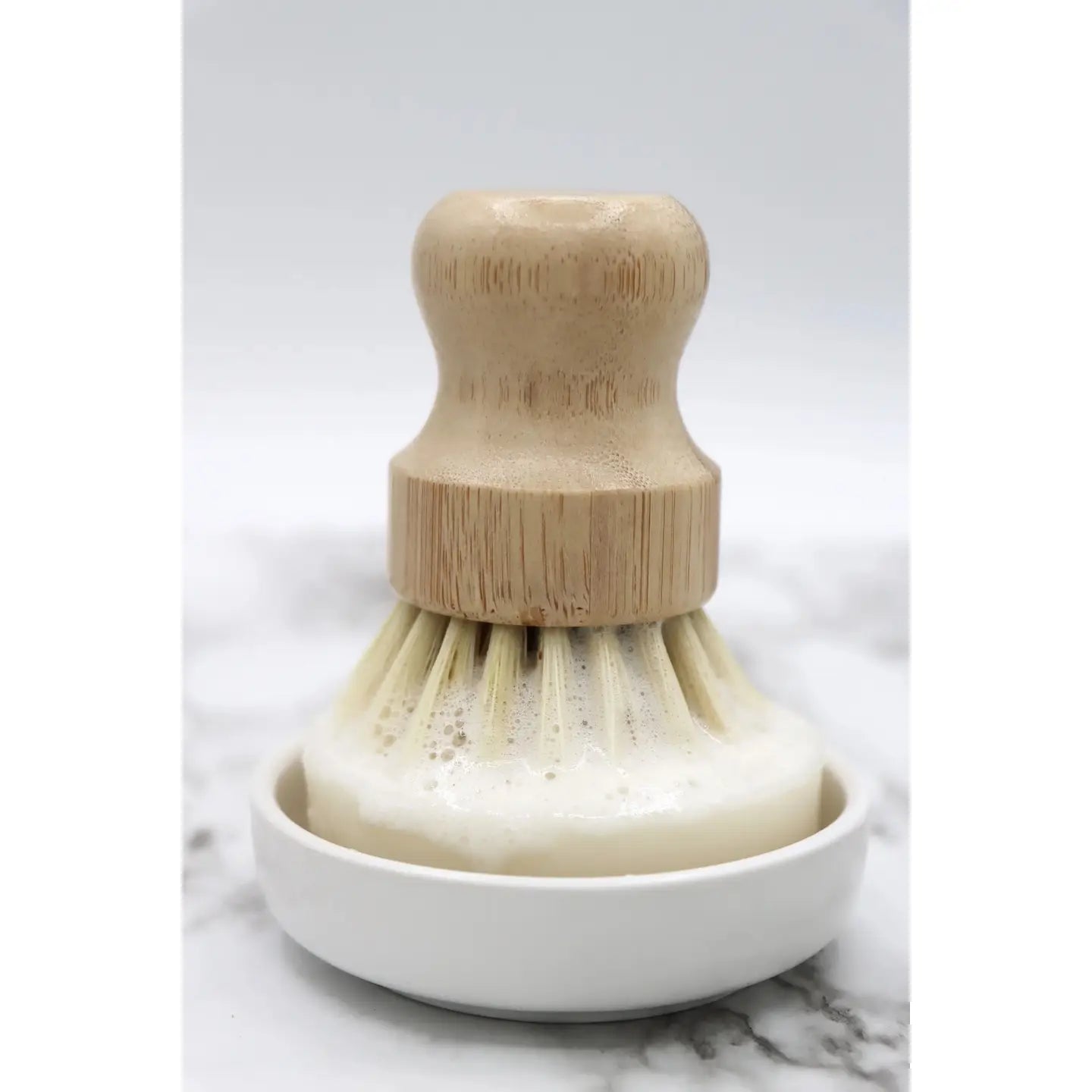 Ceramic Soap Dish and Brush