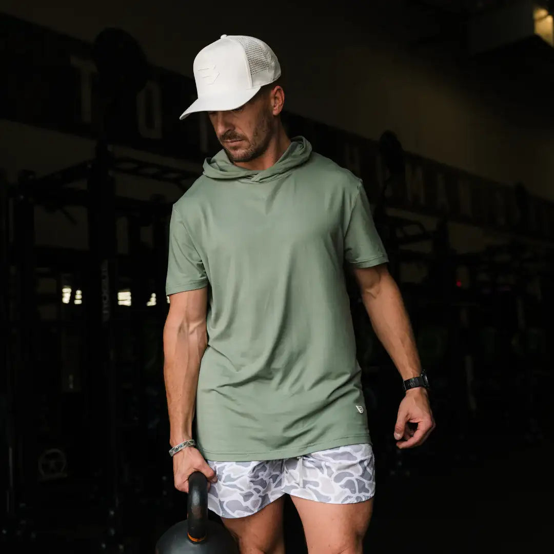 BURLEBO Short Sleeve Performance Hoodie
