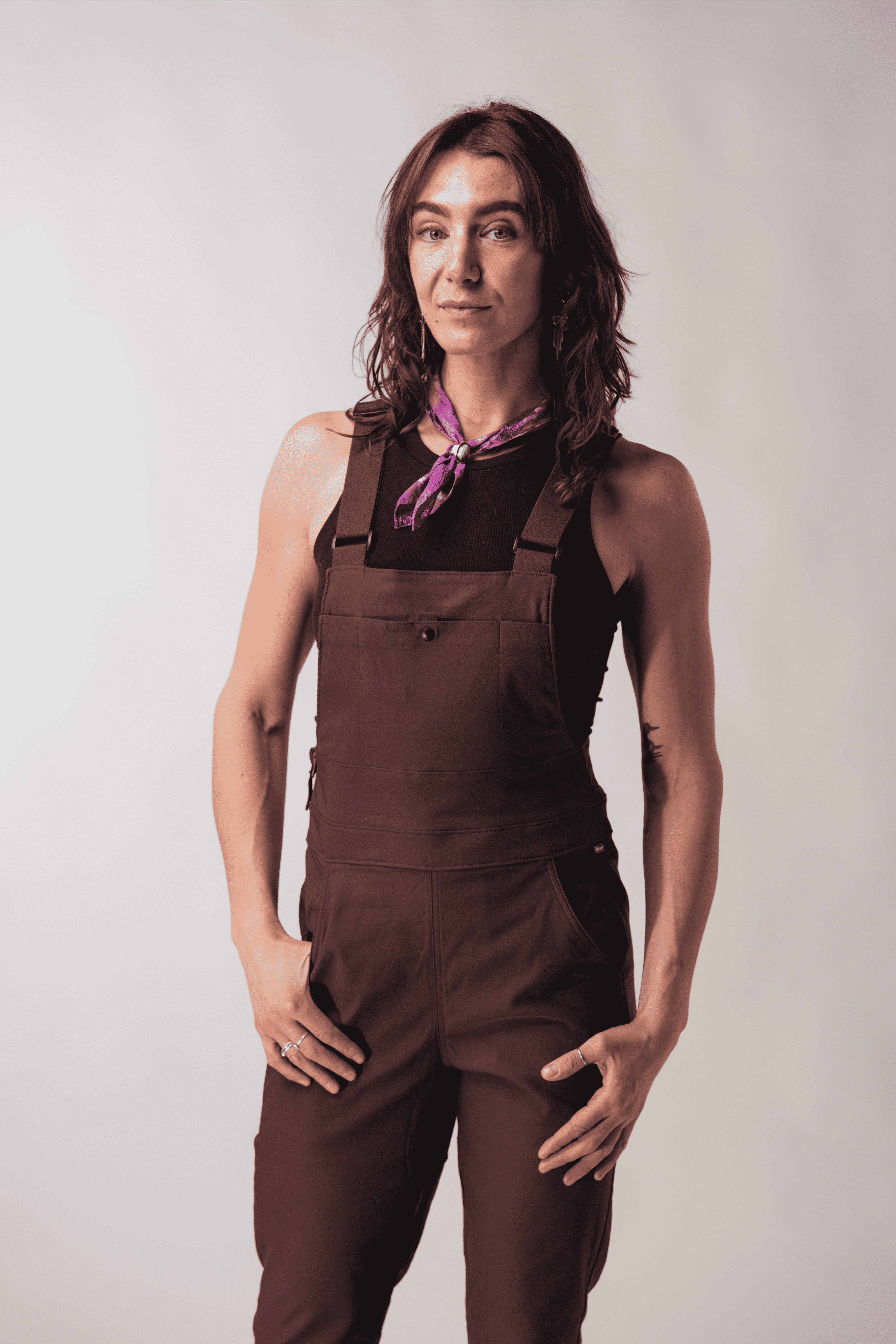 allover apparel Women's Lookout Overalls 2.0 Cacao