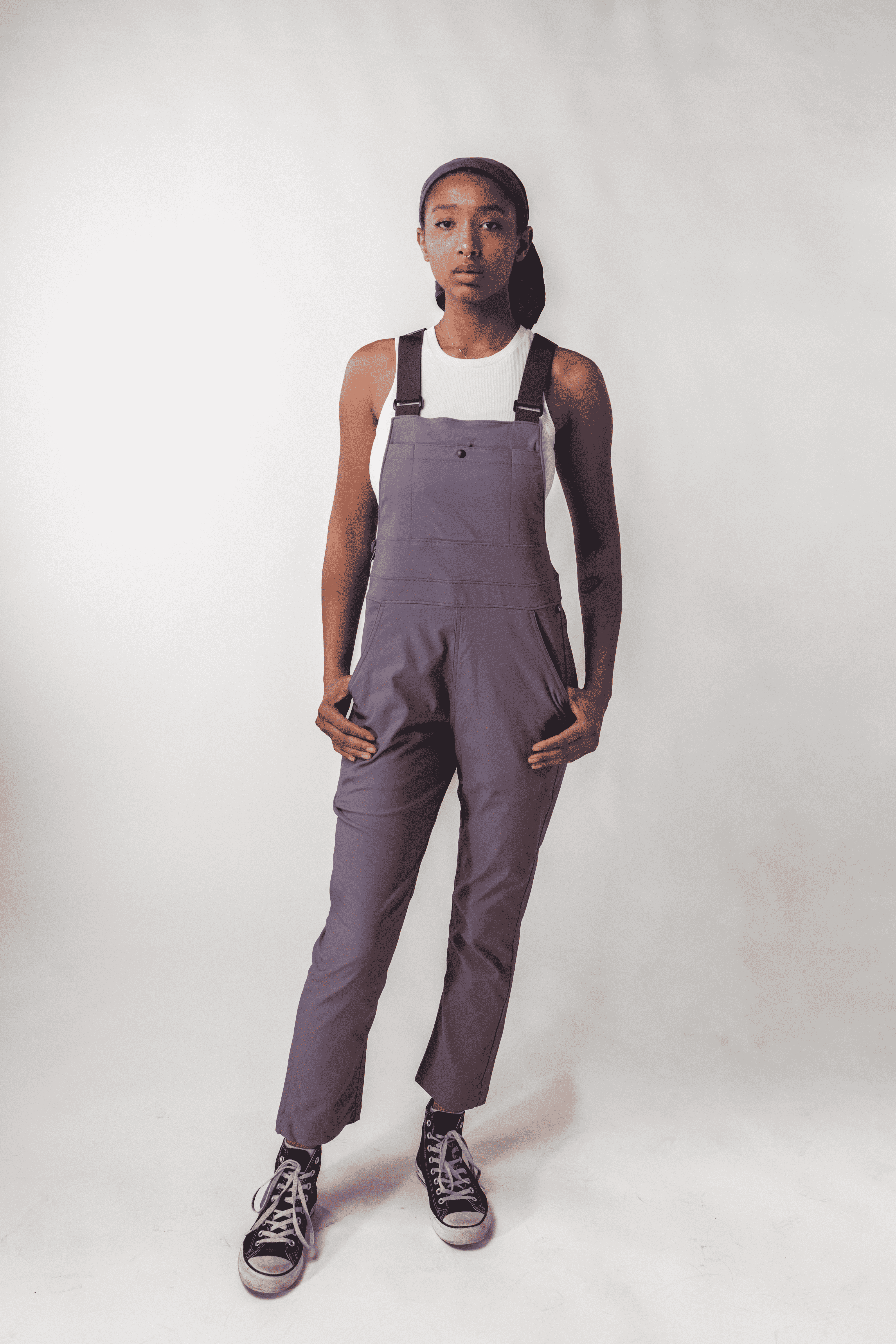 allover apparel Women's Lookout Overalls 2.0 Lunar