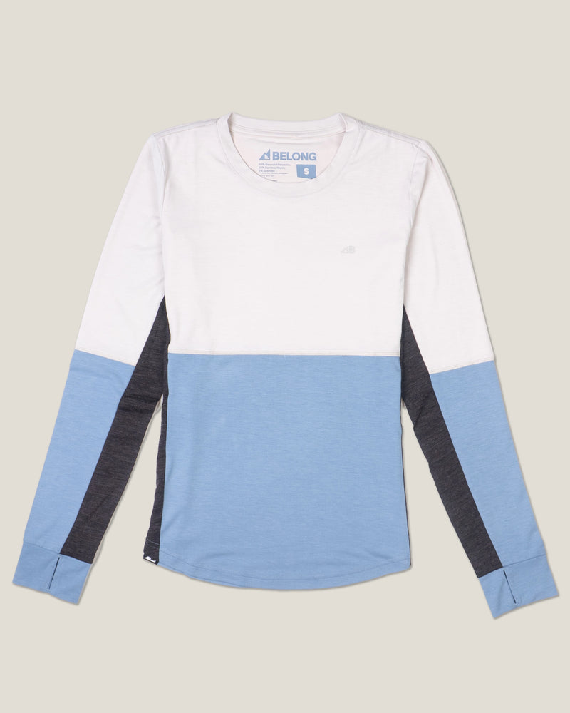 Women's Dyer Tek Long Sleeve Dusty Blue Flume