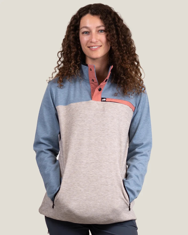 Women's Powell Fleece Pullover Vintage Dusty Blue