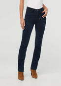 DUER Performance Denim Luxe High Rise Slim Straight Dusk