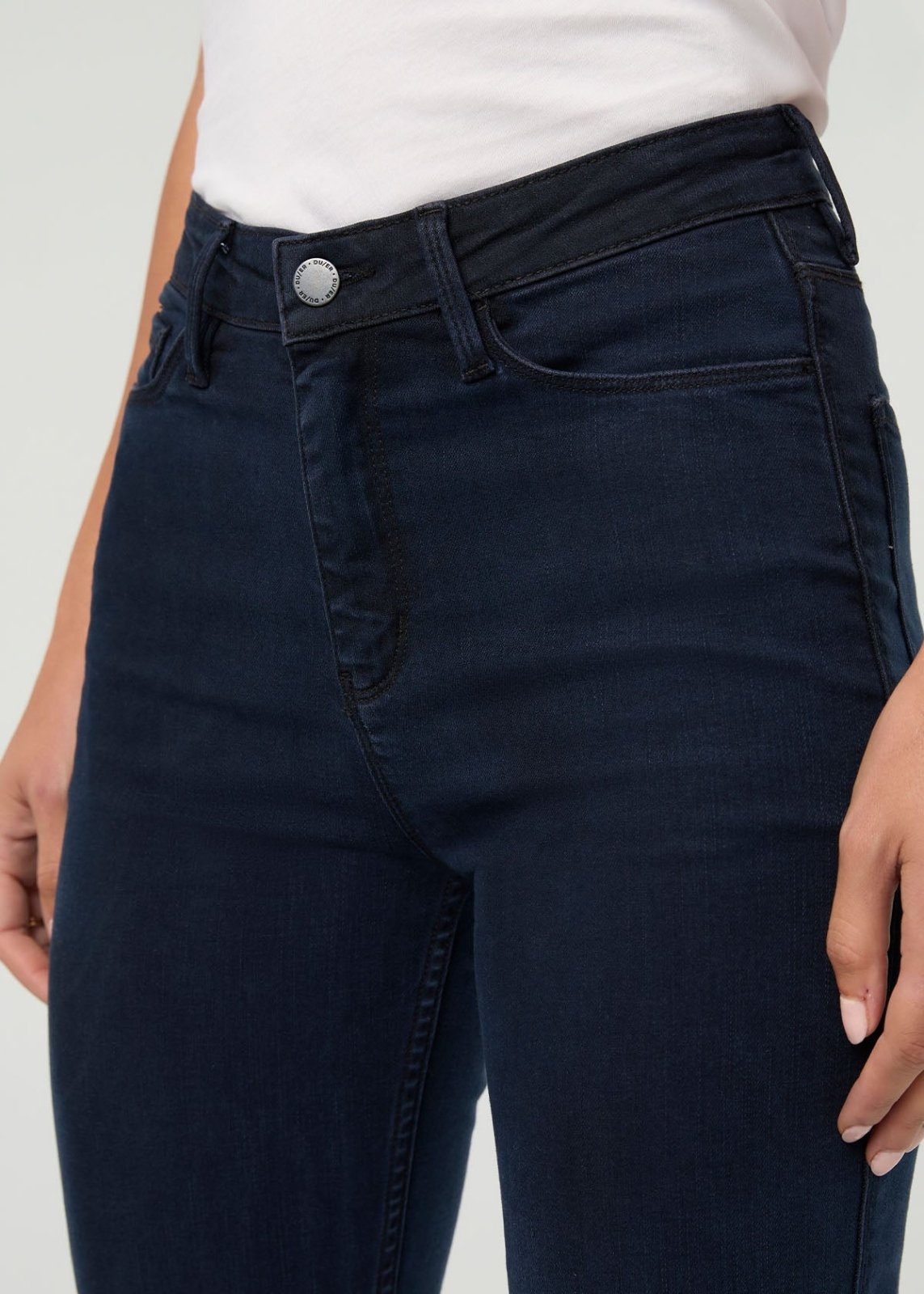 Performance Denim Luxe High Rise Slim Straight
