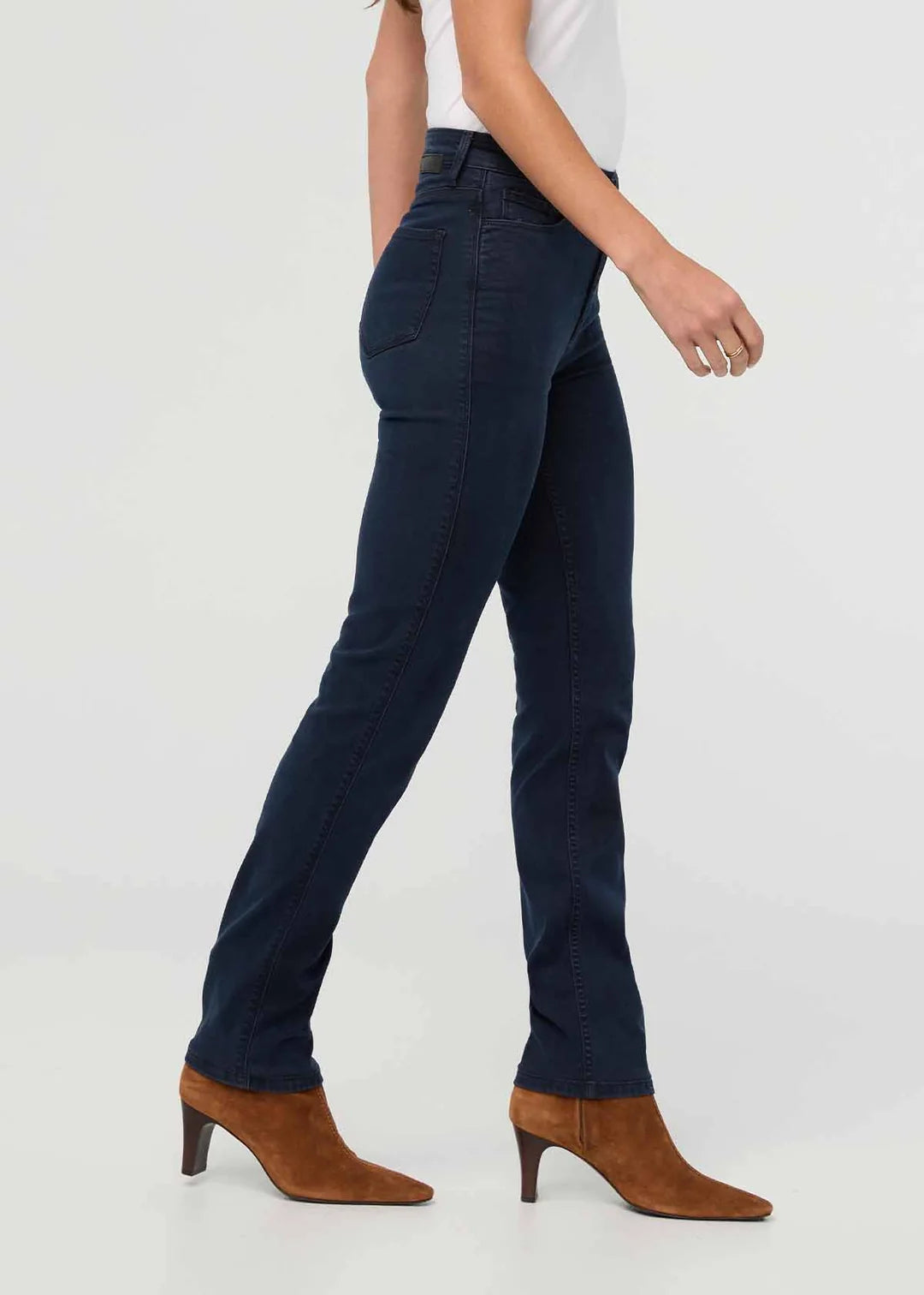 Performance Denim High Rise Slim Straight Dusk
