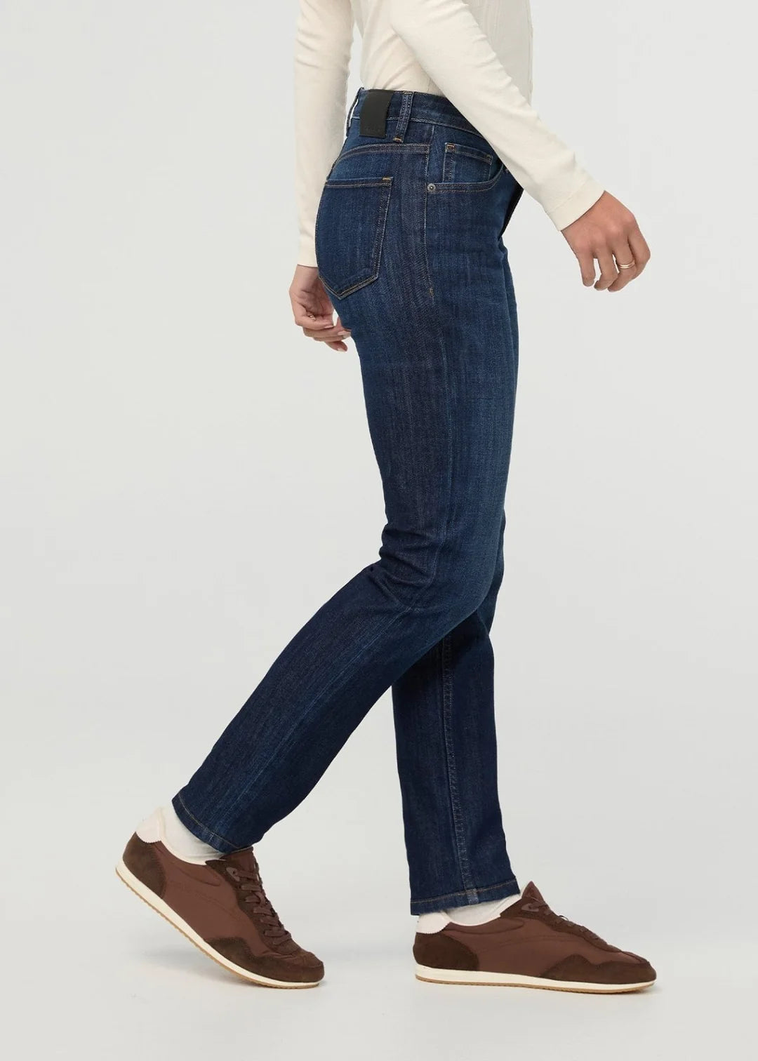 Performance Denim Mid Rise Slim Taper