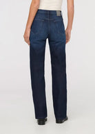 DUER Tech Fleece Denim High Rise Straight