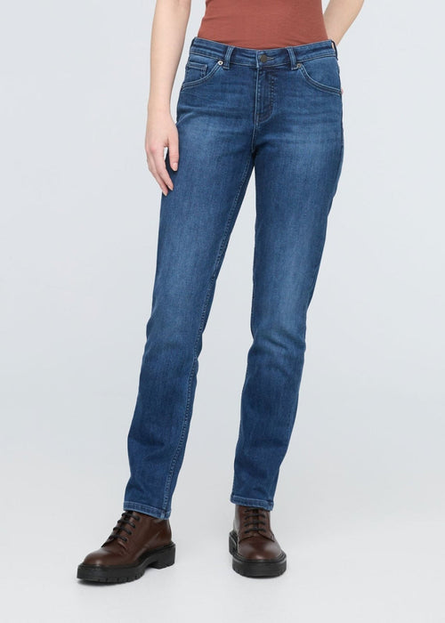 Women's Girlfriend Tech Fleece Denim Jeans Classic Indigo