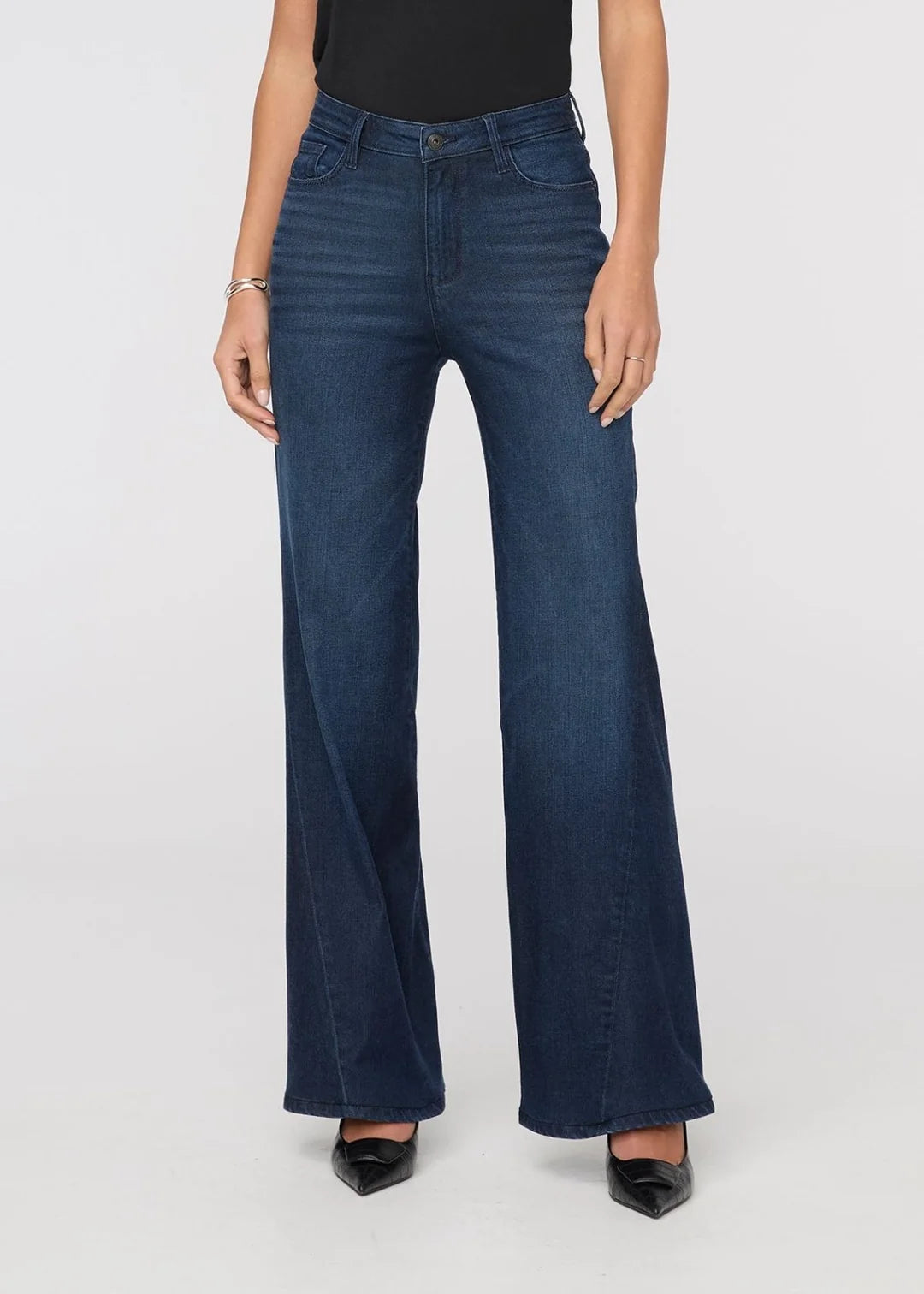 Performance Denim Luxe High Rise Wide Leg Nostalgia Tone
