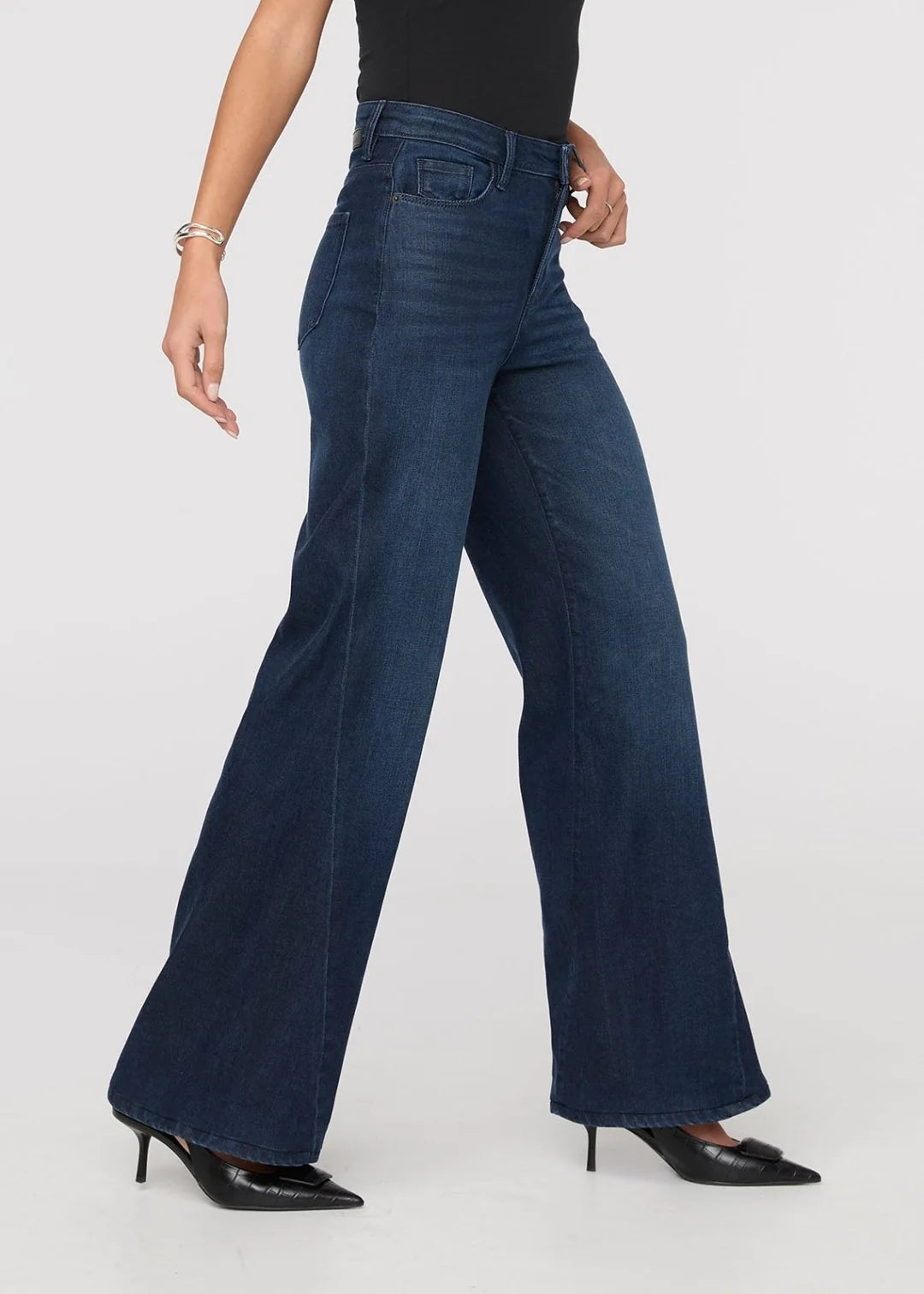 Performance Denim Luxe High Rise Wide Leg